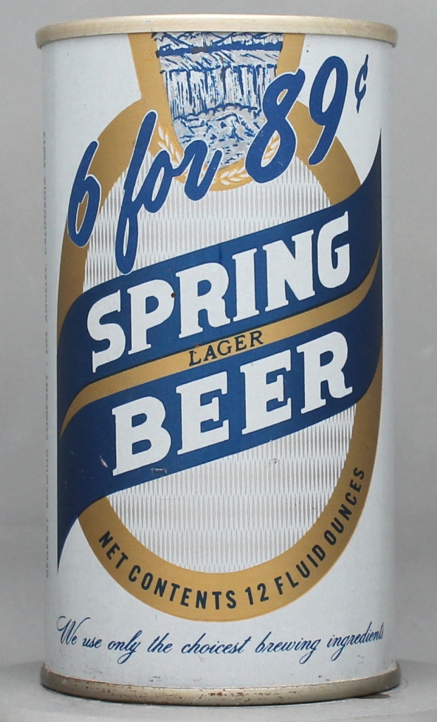 Spring Lager Beer 12 Oz Tab Top Can