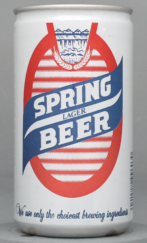 Spring Lager Beer 12 Oz Tab/Stay Top Can