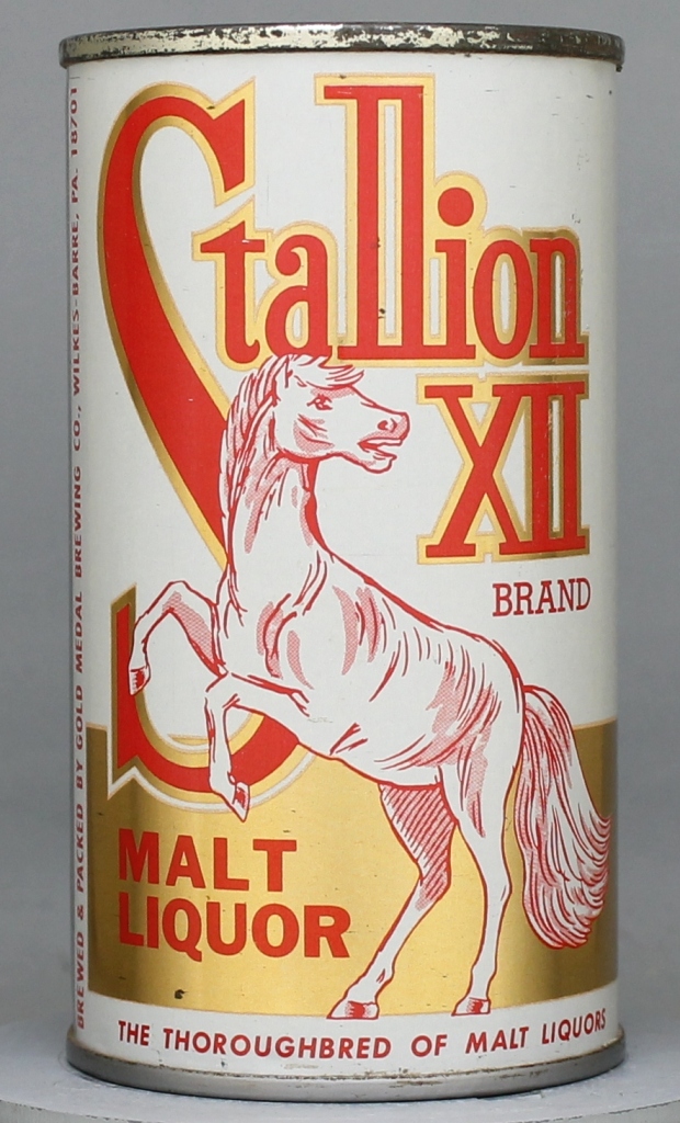 Stallion Xii Brand Malt Liquor 12 Oz Tab/Insert Top Can