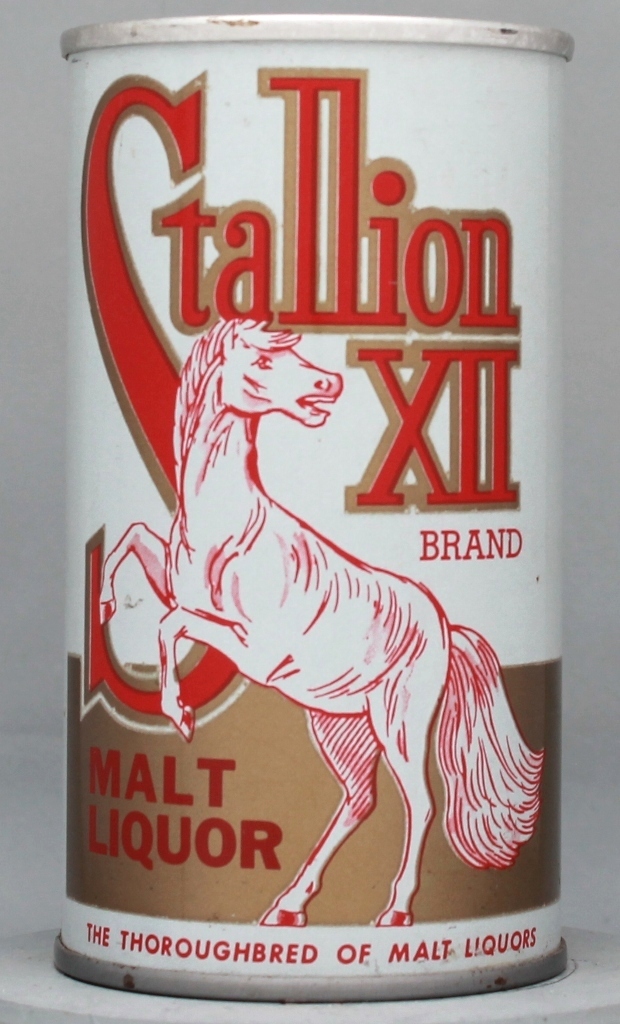 Stallion Xii Brand Malt Liquor 12 Oz Tab Top Can
