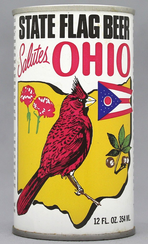 State Flag-ohio Beer 12 Oz Tab Top Can