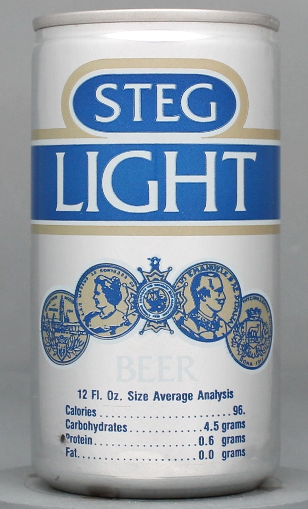 Steg Light Beer 12 Oz Tab Top Can