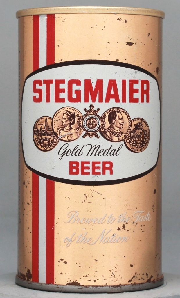 Stegmaier Gold Medal Beer 12 Oz Zip/Tab Top Can
