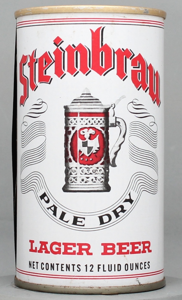 Steinbrau Pale Dry Lager Beer 12 Oz Tab Top Can