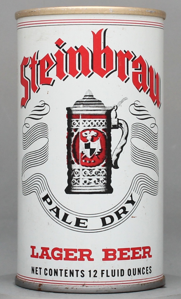 Steinbrau Pale Dry Lager Beer 12 Oz Tab Top Can