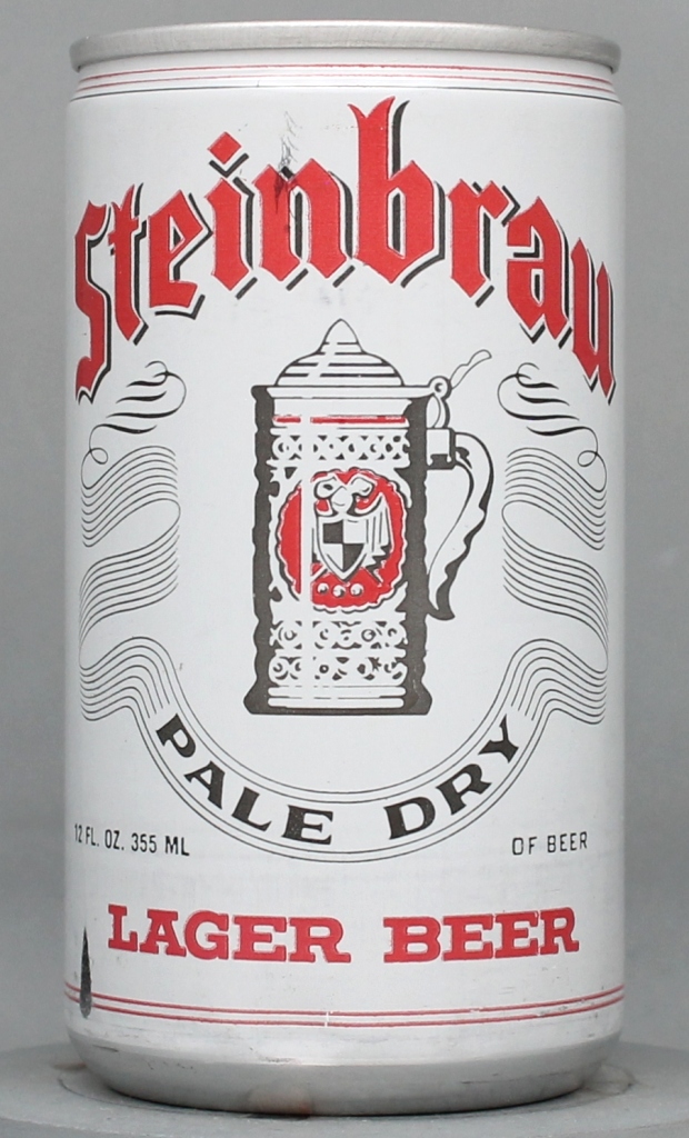 Steinbrau Pale Dry Lager Beer 12 Oz Tab Top Can
