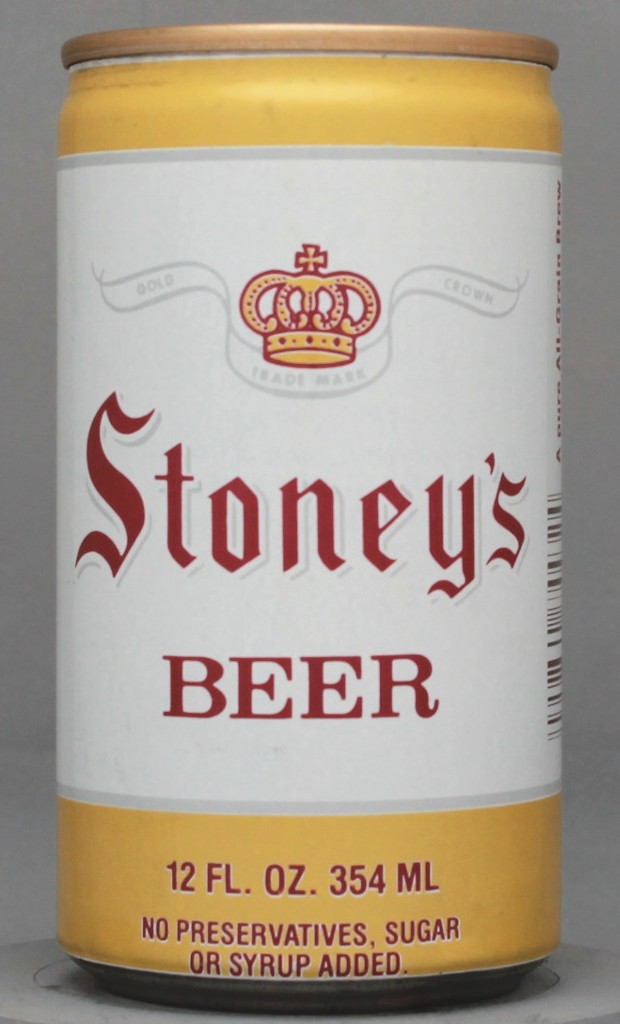 Stoney's Beer 12 Oz Tab Top Can