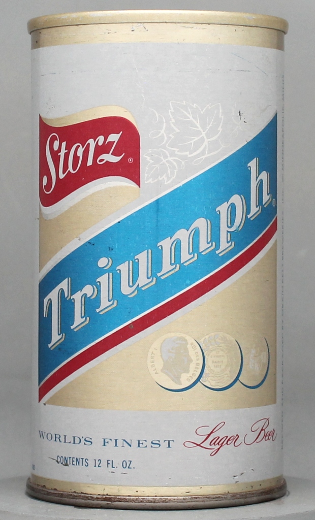 Storz Triumph Lager Beer 12 Oz Tab Top Can