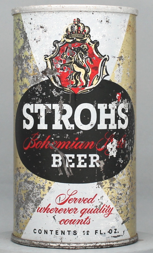 Stroh's Bohemian Style Beer 12 Oz Zip Top Can