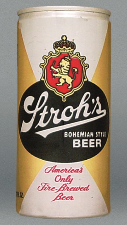 Stroh's Bohemian Style Beer 12 Oz Tab Top Can