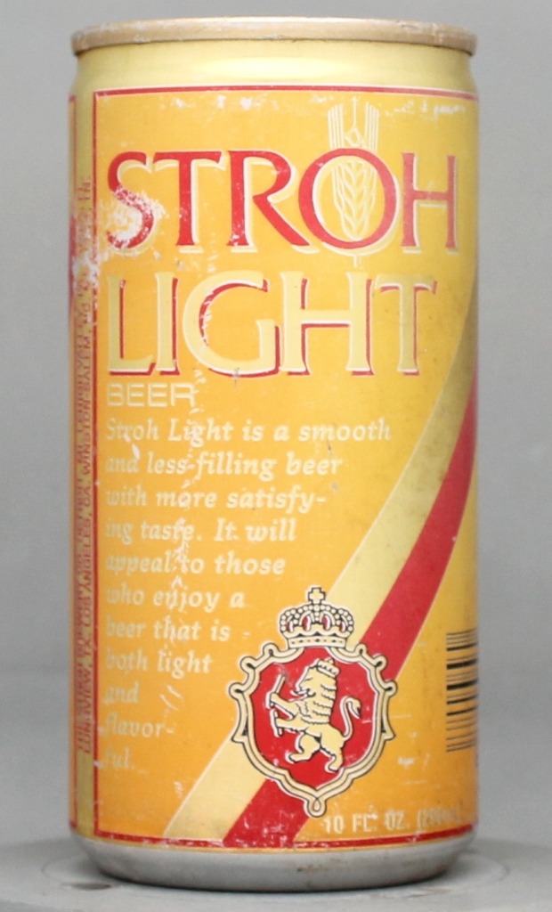Stroh Light Beer 10 Oz Tab Top Can