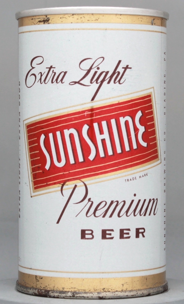 Sunshine Premium Beer 12 Oz Zip Top Can