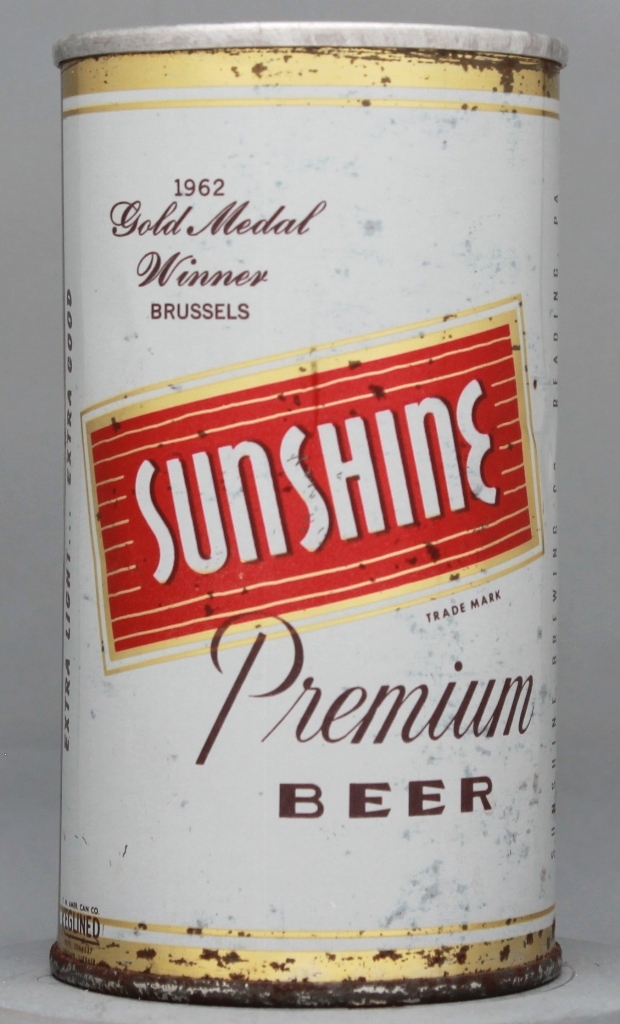 Sunshine Premium Beer 12 Oz Zip Top Can