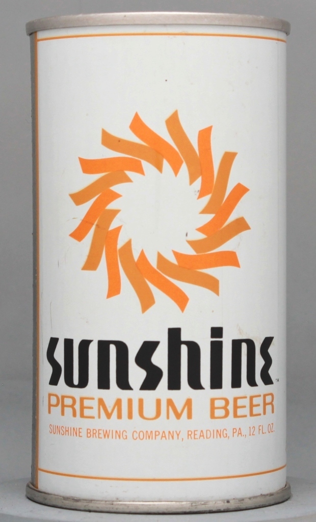 Sunshine Premium Beer 12 Oz Zip/Tab Top Can