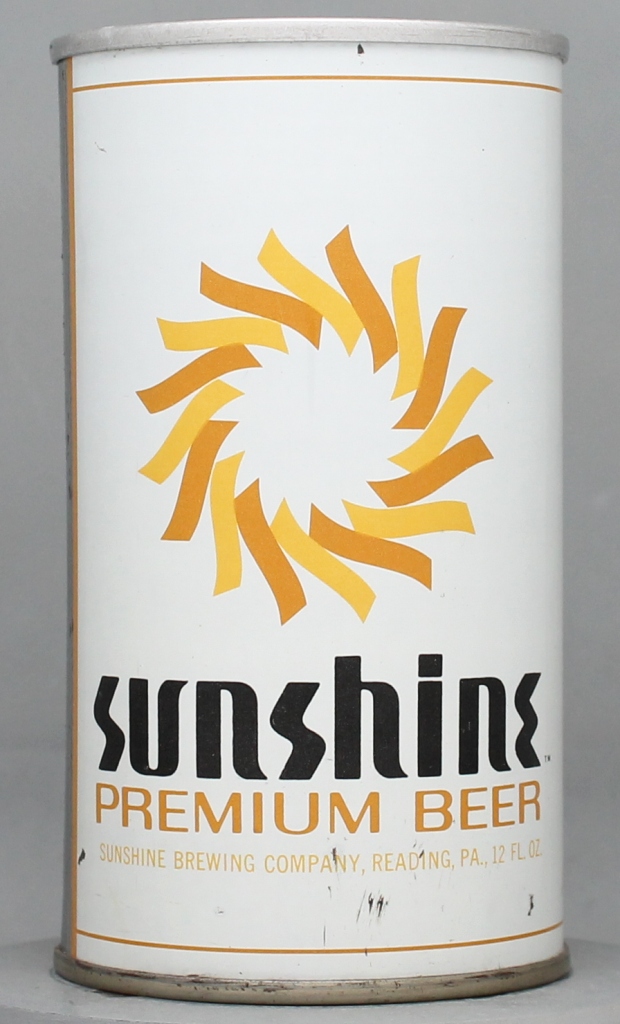 Sunshine Premium Beer 12 Oz Tab Top Can
