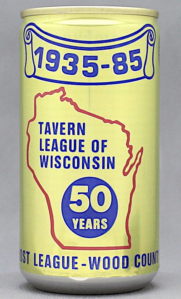 Tavern League Of Wisconsin Beer 12 Oz Tab Top Can