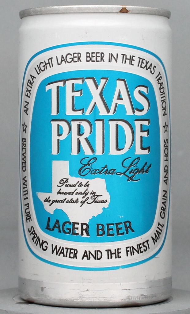 Texas Pride Extra Light Lager Beer 12 Oz Tab Top Can