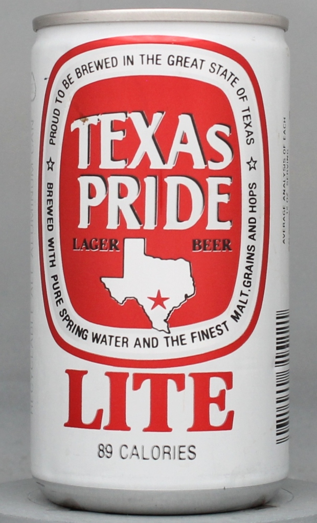 Texas Pride Lite Lager Beer 12 Oz Tab Top Can