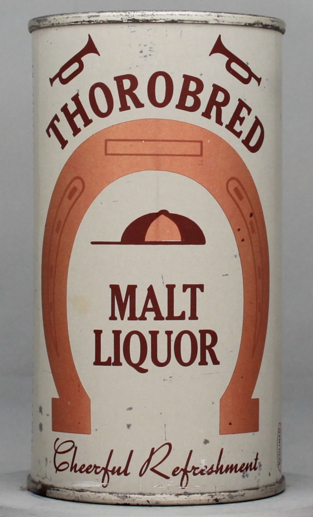 Thoroughbred Malt Liquor 12 Oz Zip/Insert Top Can