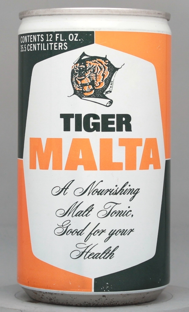 Tiger Malta Beer 12 Oz Tab Top Can