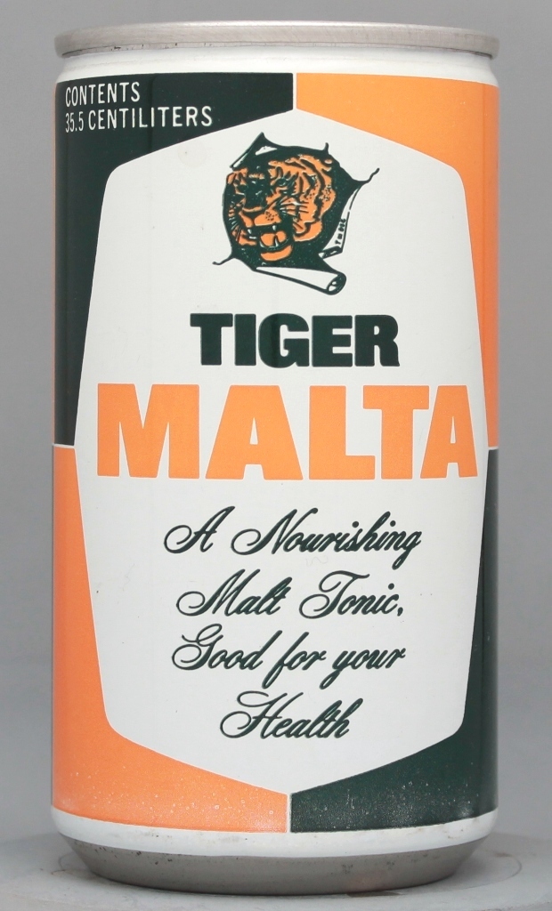 Tiger Malta Beer 12 Oz Tab Top Can
