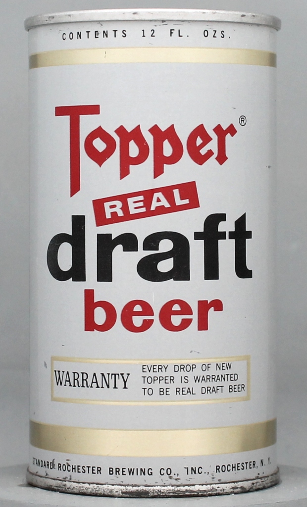 Topper Real Draft 12 Oz Tab Top Can