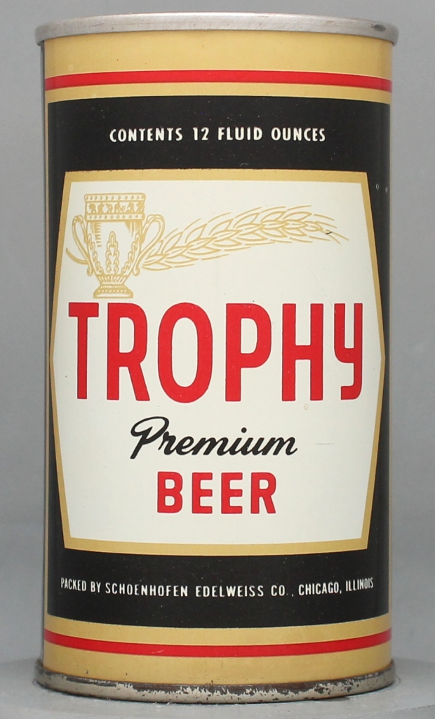Trophy Premium Beer 12 Oz Tab Top Can