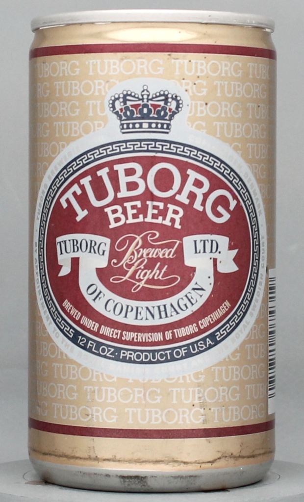Tuborg Brewed Light Beer 12 Oz Tab Top Can