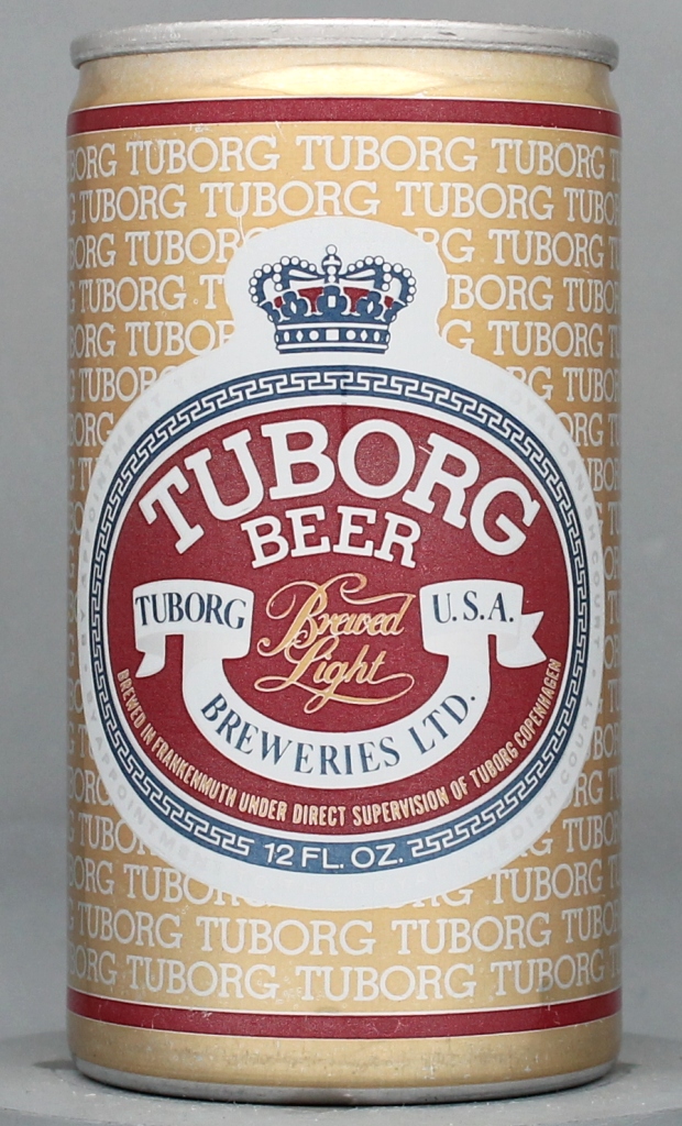 Tuborg Brewed Light Beer 12 Oz Tab Top Can
