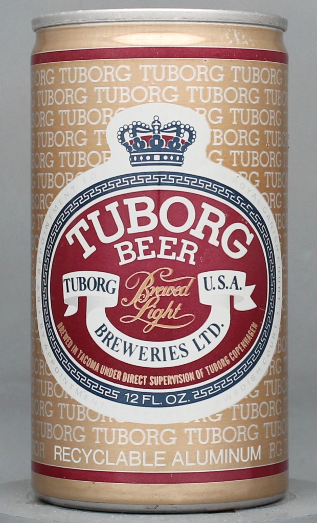 Tuborg Brewed Light Beer 12 Oz Tab Top Can