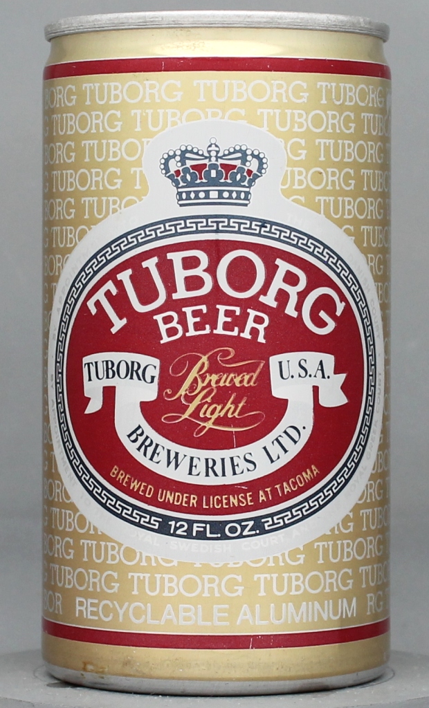 Tuborg Brewed Light Beer 12 Oz Tab Top Can