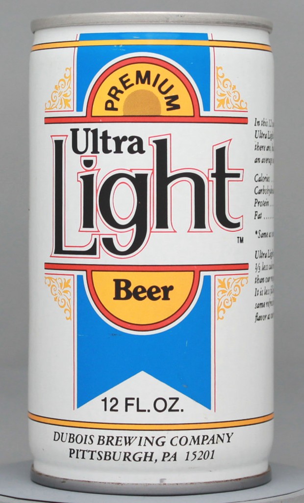 Ultra Light Premium Beer 12 Oz Tab Top Can