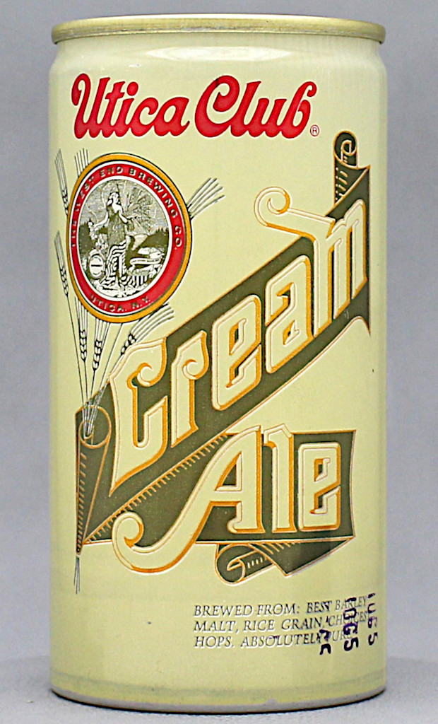 Utica Club Cream Ale 12 Oz Tab Top Can