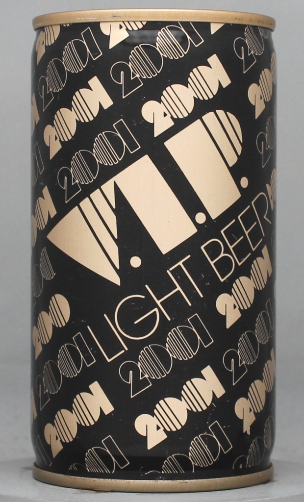 V.i.p. Light Beer 12 Oz Tab Top Can