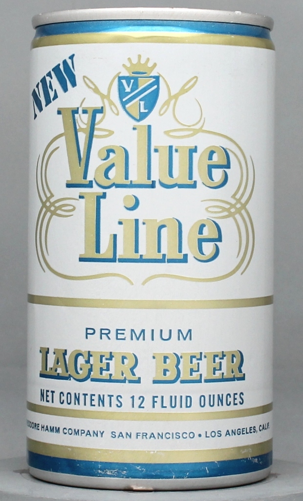 Value Line Premium Lager Beer 12 Oz Tab Top Can