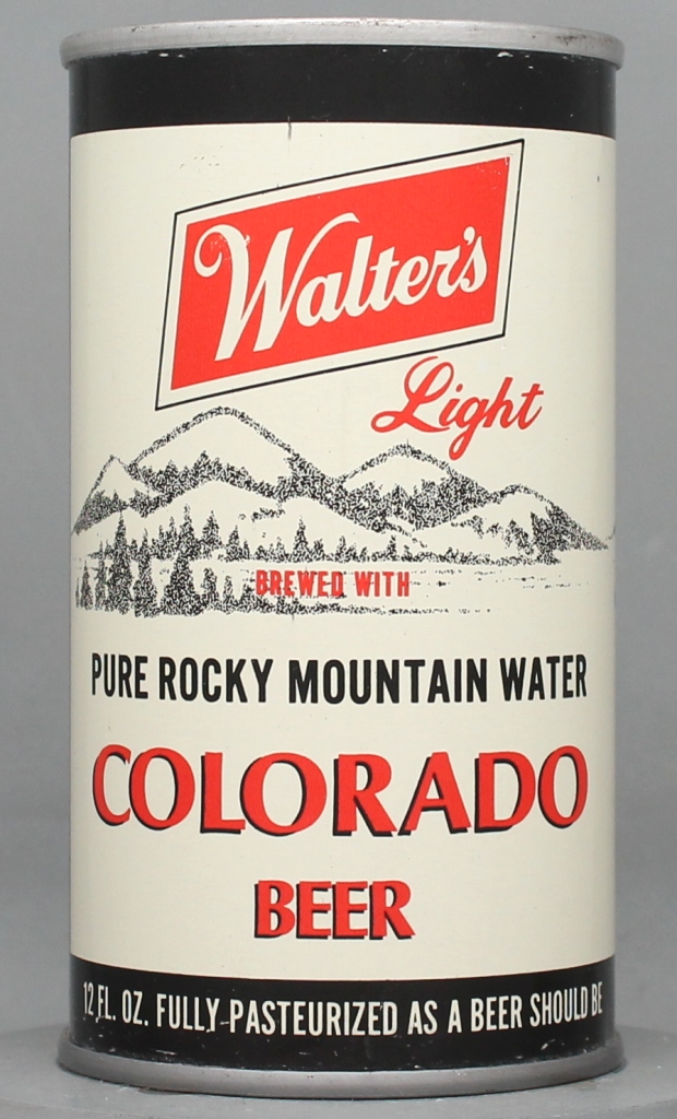 Walter's Light Colorado Beer 12 Oz Tab Top Can