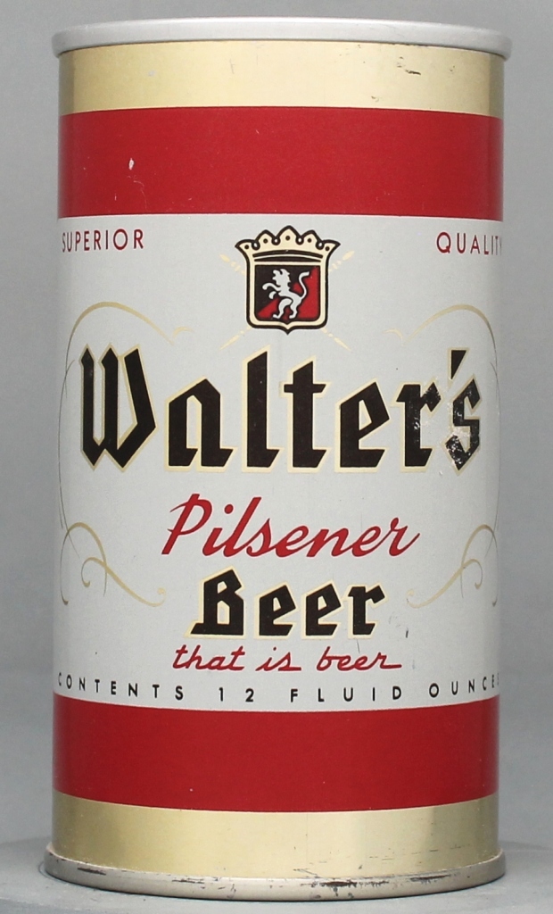 Walter's Pilsner Beer 12 Oz Zip Top Can