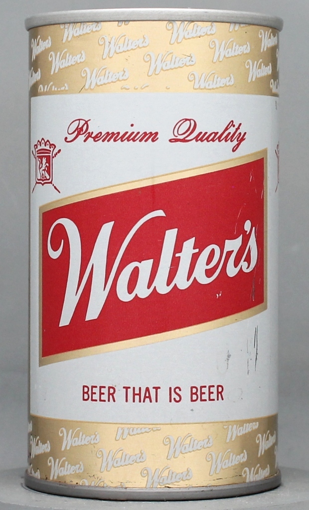 Walter's Premium Quality Beer 12 Oz Tab Top Can