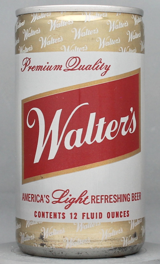 Walter's Premium Quality Beer 12 Oz Tab Top Can