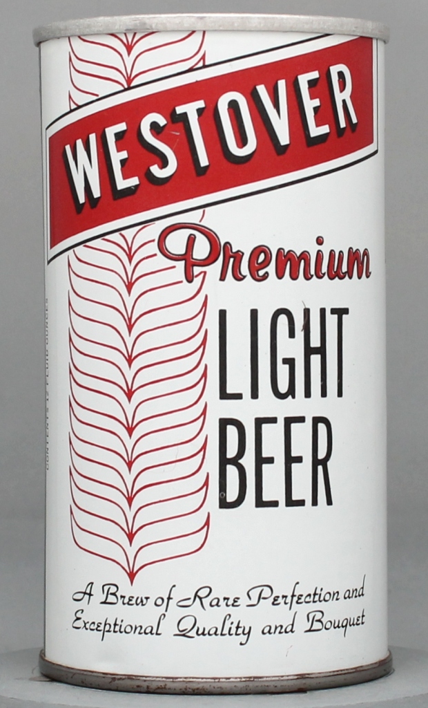 Westover Premium Light Beer 12 Oz Zip/Tab/Insert Top Can