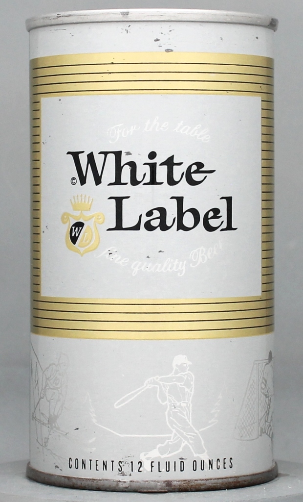 White Label Fine Quality Beer 12 Oz Tab Top Can