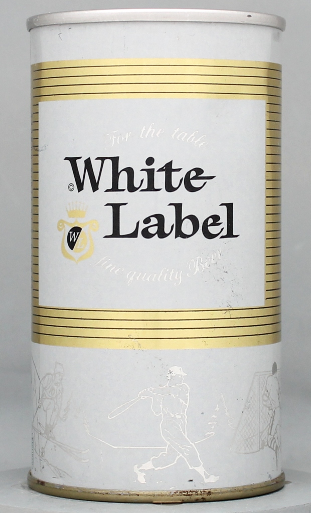 White Label Fine Quality Beer 12 Oz Tab Top Can
