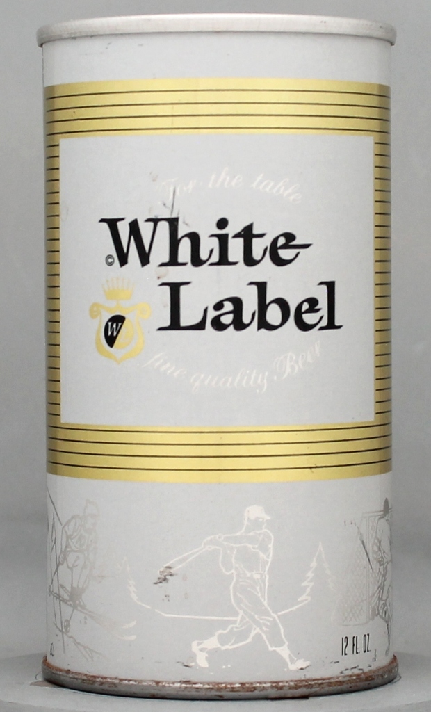 White Label Fine Quality Beer 12 Oz Tab Top Can