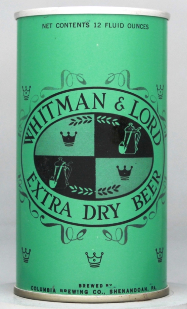 Whitman & Lord Extra Dry Beer 12 Oz Zip Top Can