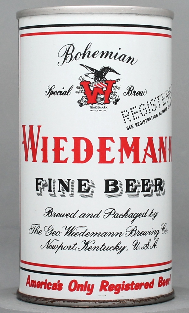 Wiedemann Bohemian S.b. Fine Beer 12 Oz Tab Top Can