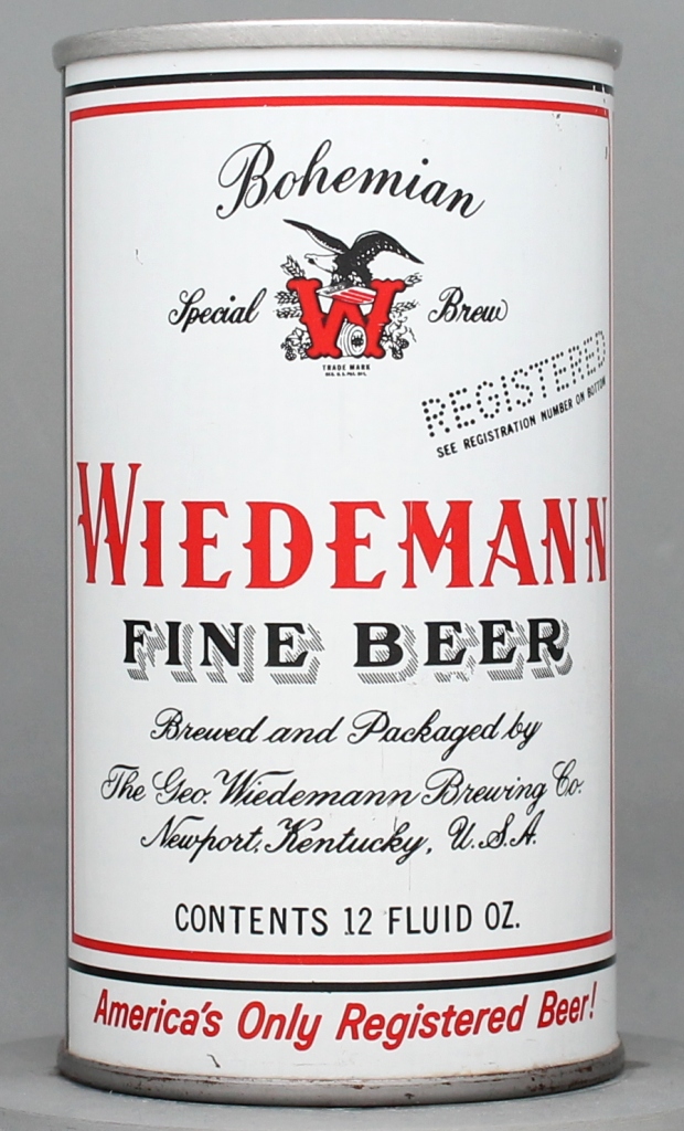 Wiedemann Bohemian Special Brew Fine Beer 12 Oz Tab Top Can