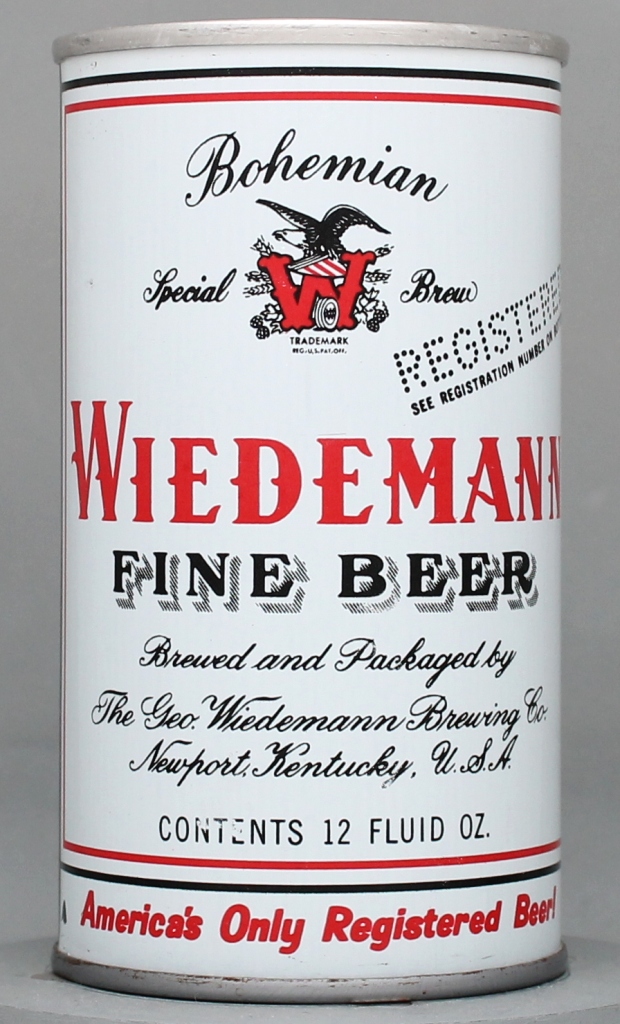 Wiedemann Bohemian Special Brew Fine Beer 12 Oz Tab Top Can
