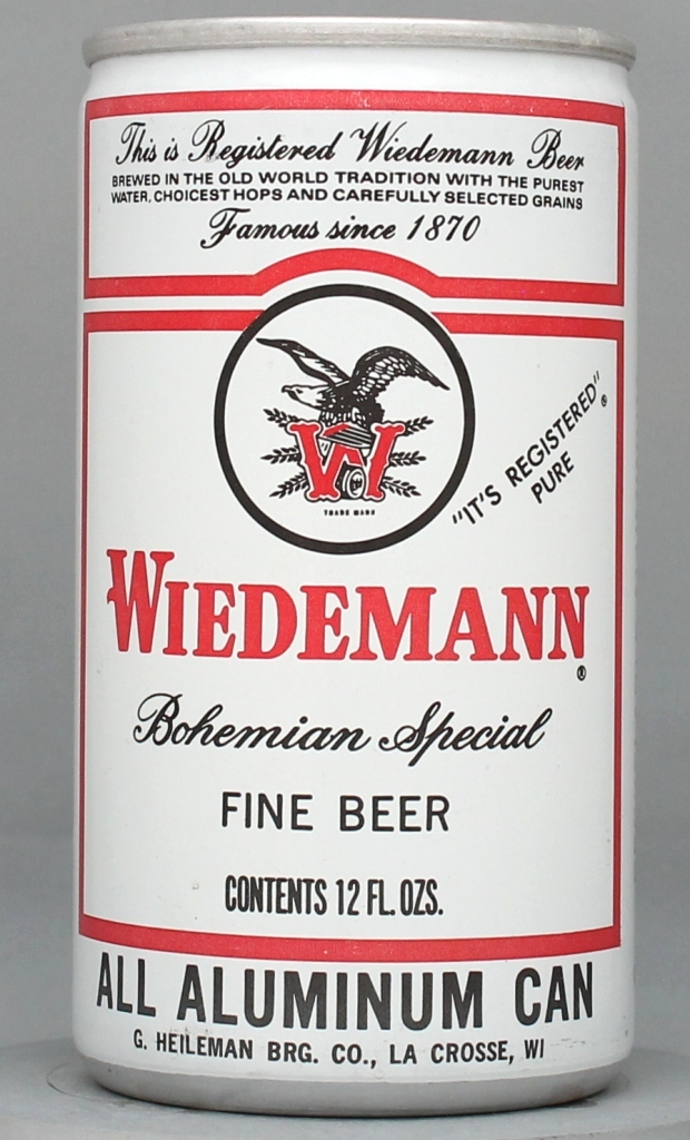 Wiedemann Bohemian Special Fine Beer 12 Oz Tab Top Can