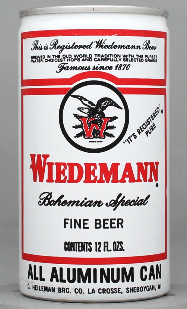Wiedemann Bohemian Special Fine Beer 12 Oz Tab Top Can