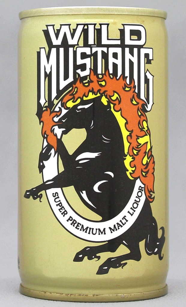 Wild Mustang Premium Malt Liquor 12 Oz Tab Top Can